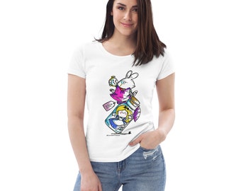 Wonderland WOMENS T-Shirt by ICONBEANTATTOO