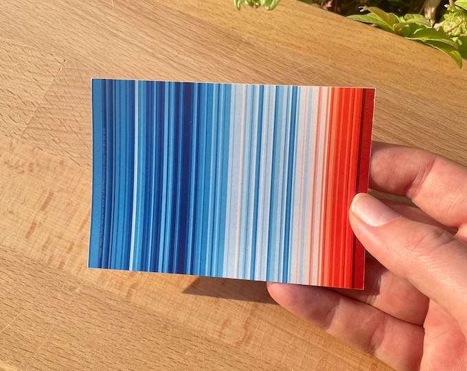 10 Climate Stripes Stickers DIN-A7 - Etsy