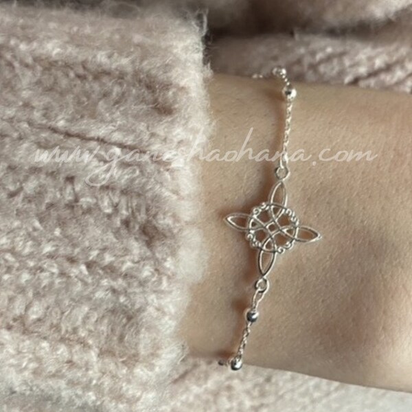 Pulsera Nudo de Brujas (Plata de Ley 925)