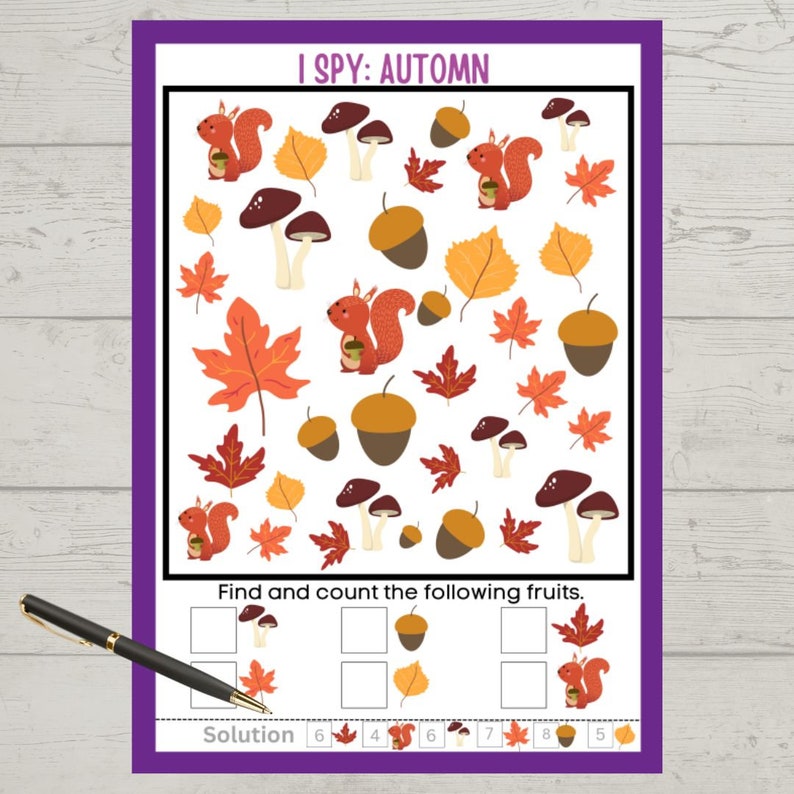 4 I Spy Puzzles for Seniors, Activity for Elderly, Large Print, Easy