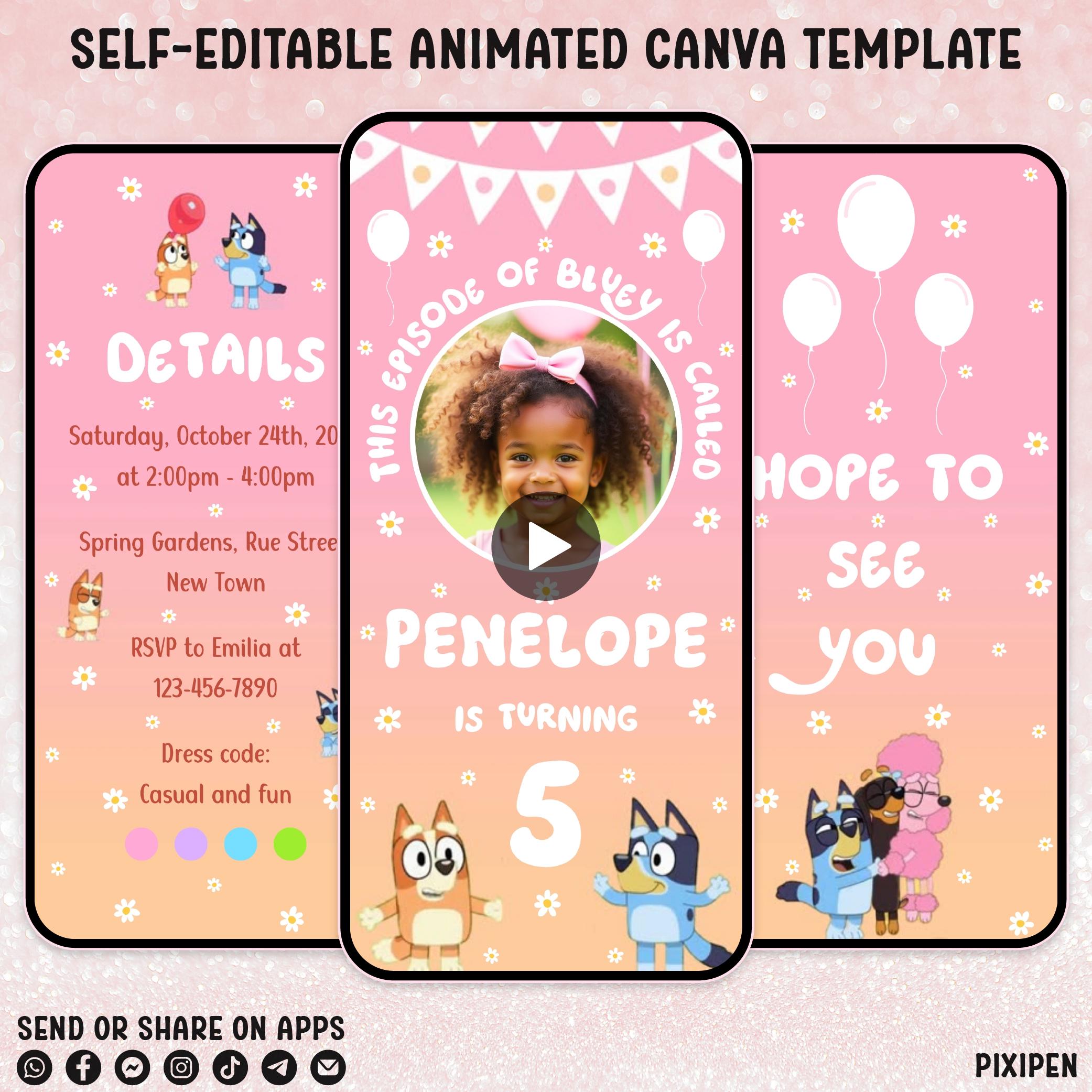 Pixipen Editable Video Template