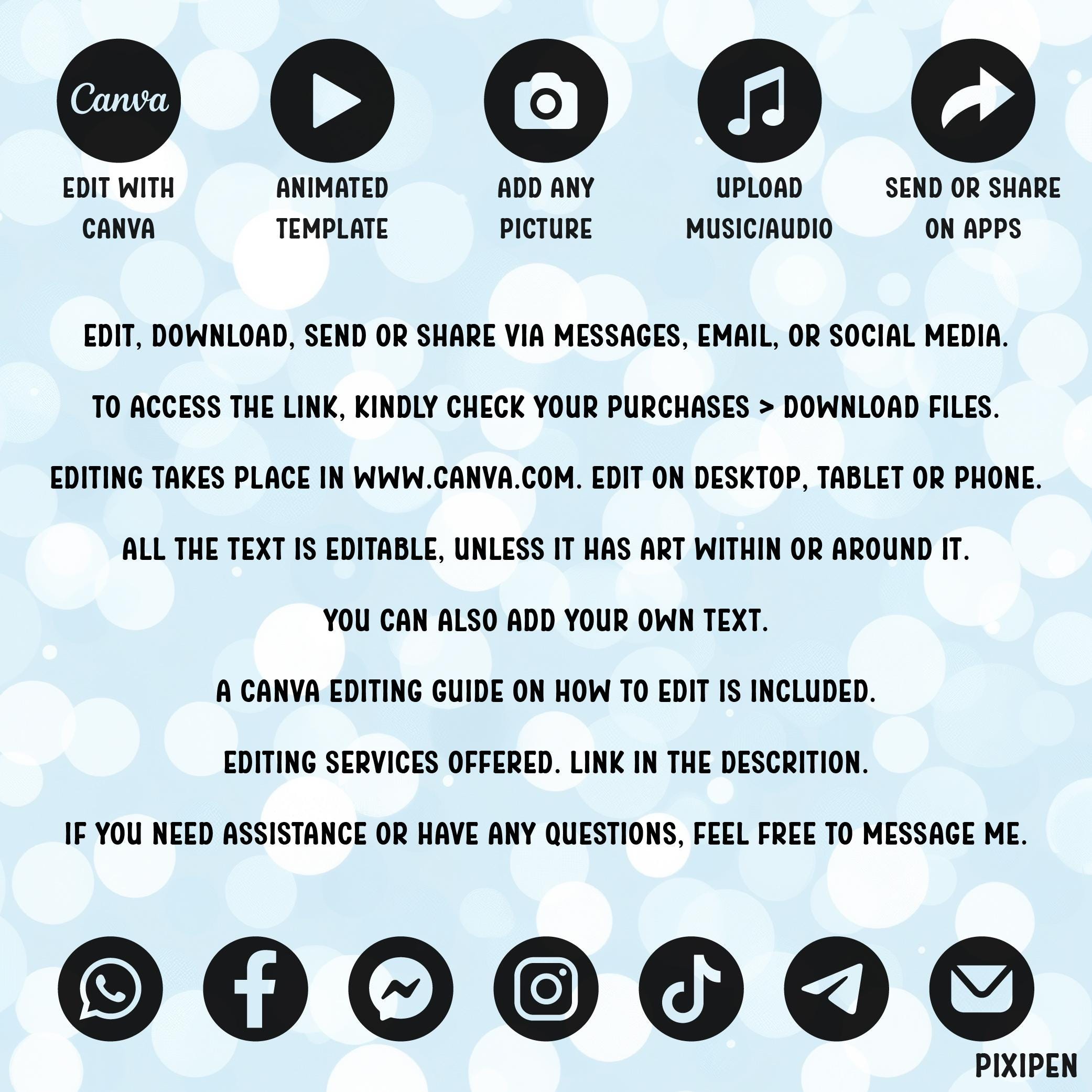 Pixipen Digital Invite Template