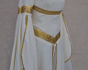 Mittelalterliches Fantasy-Kleid; Rollenspielkostüm für Frauen;