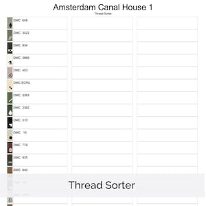 Amsterdam Canal House Cross Stitch Pattern, Dutch Architecture Art, Beginner Holland Watercolor Embroidery