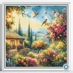 福井江亭/山水図/農作業図/掛軸☆宝船☆AB-613 福井江亭/山水図/農作業