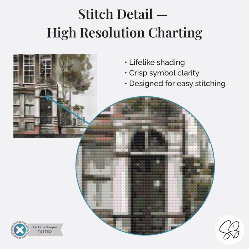 Amsterdam Canal House Cross Stitch Pattern, Dutch Architecture Art, Beginner Holland Embroidery, Watercolor European Decor, City Lover Gift