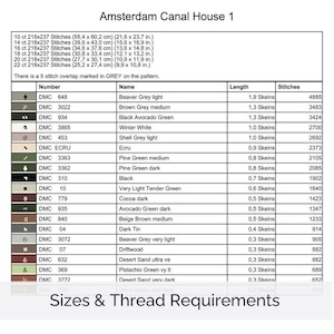 Amsterdam Canal House Cross Stitch Pattern, Dutch Architecture Art, Beginner Holland Watercolor Embroidery