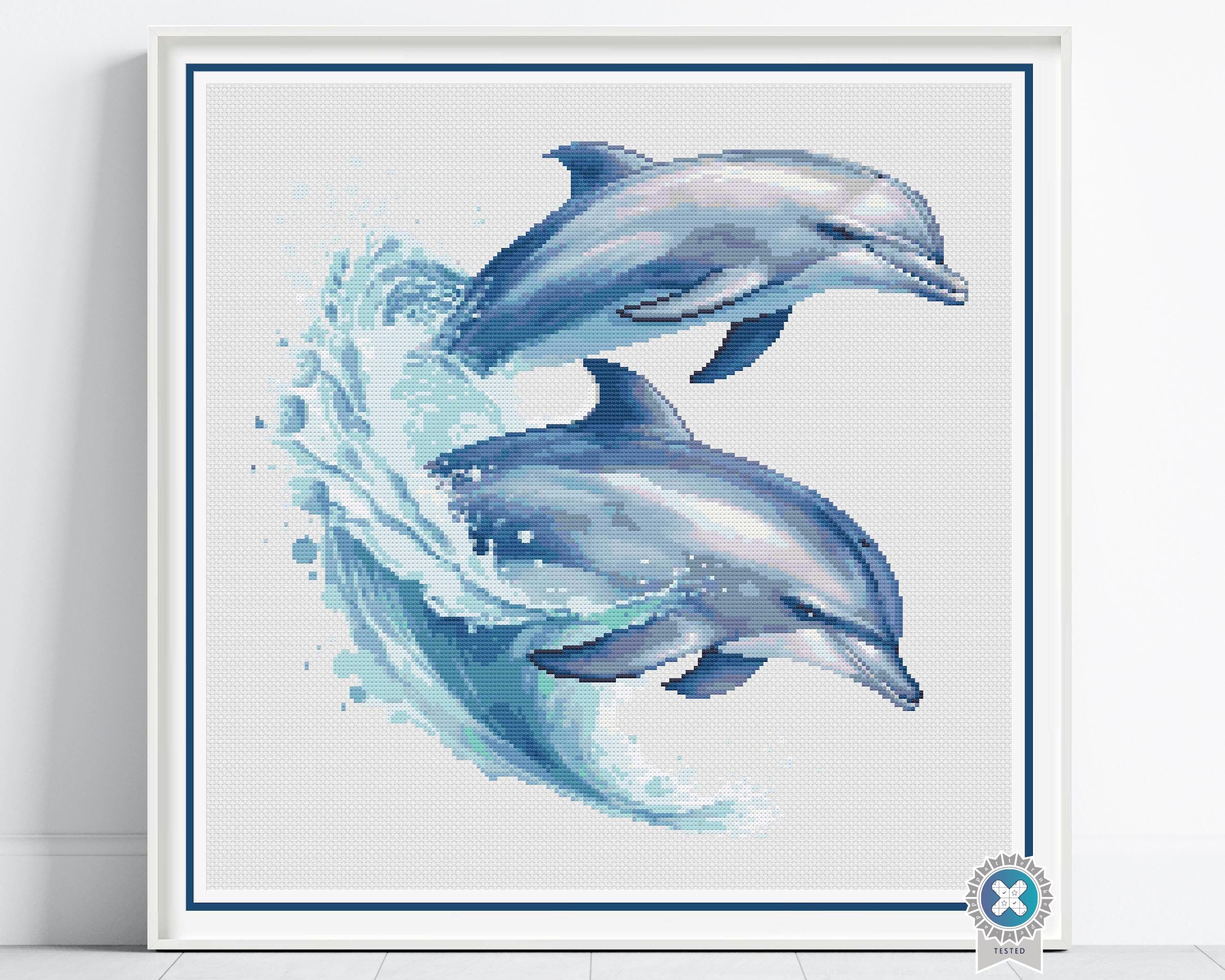 Dolphin Cross - Etsy