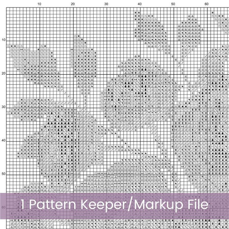 Pink Hat Box With Peonies & Anemones Cross Stitch Pattern, Elegant