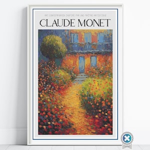 Padrão de ponto cruz inspirado em Monet, padrão de ponto cruz de Claude Monet, padrão PDF XStitch estilo Monet, arte de antigos mestres, download instantâneo