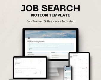Notion Job Tracker Template Notion Job Search Job Application Notion Job Tracker Template Notion Job Search Job Application