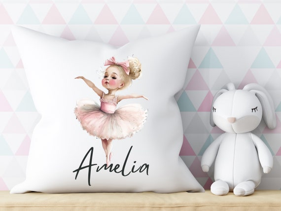 Personalised Ballerina Pillow for Girls Ballet Cushion for Nursery Ballerina Cushion ballerina Nursery Recital Gift ballet Dancer Cushion Etsy