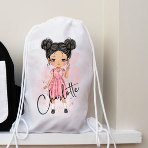 Personalised Drawstring Bag for Girl Kids School Bag Kids PE Bag Back to School Gift Custom Gym Bag drawstring Bag for Kids kids Gym Bag Etsy Canada