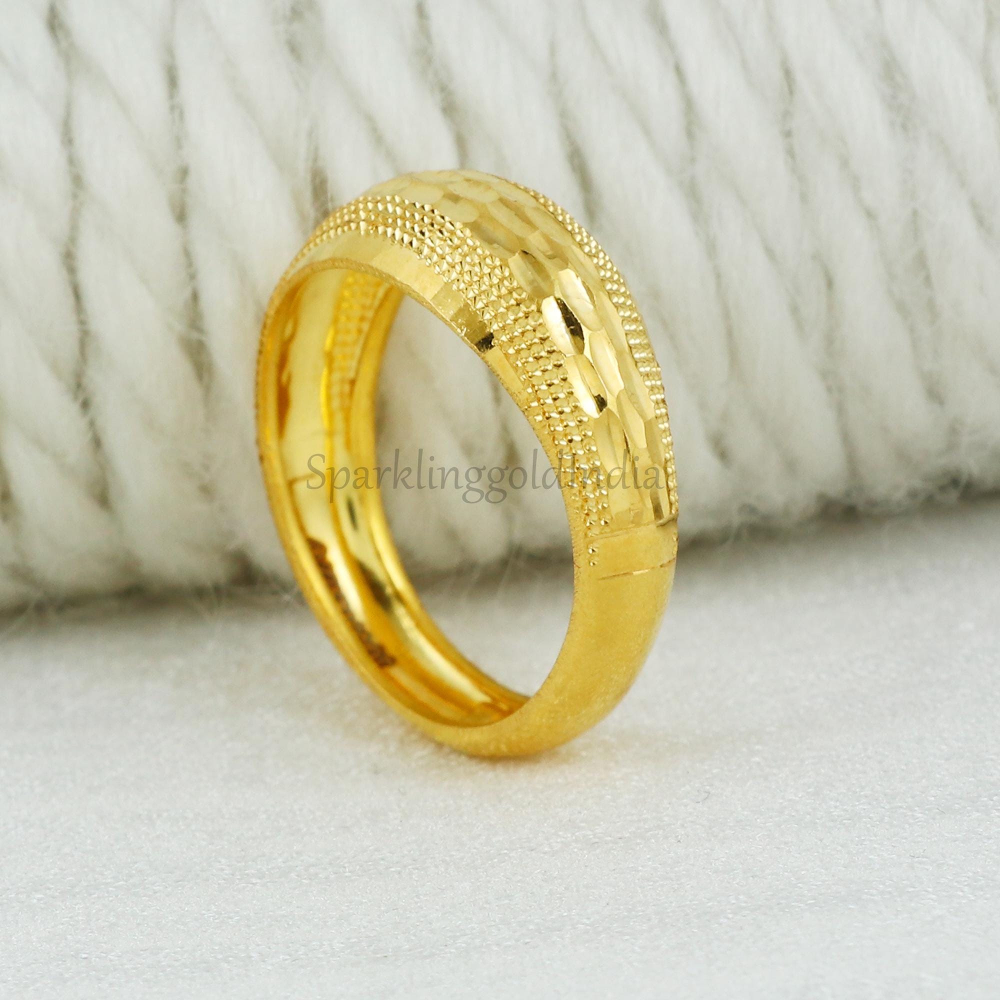 22k Gold Ring, Handmade Jewelry, Indian, Gift, Real Gold 22k Gold Ring, Handmade Jewelry, Indian, Gift, Real Gold