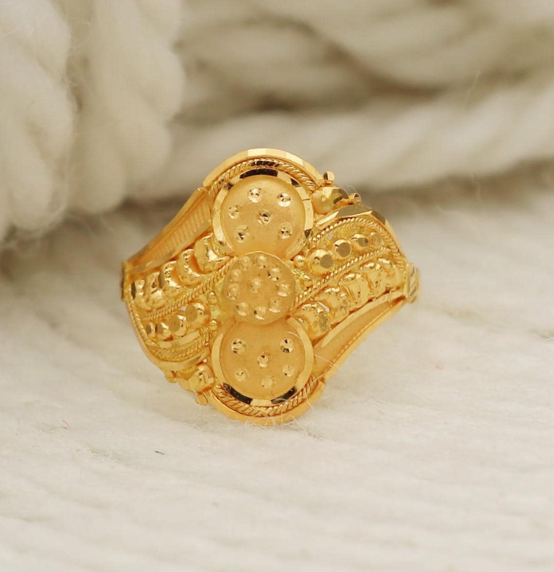 INDIAN JEWELRY IH(Indian Hand Made) リング 22k Gold Ring, Handmade Jewelry, Indian, Gift, Real Gold, Women