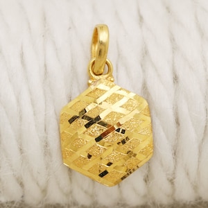 22金 インド ネックレストップ 本物の 22k イエロー ゴールド ペンダント ネックレス インドの