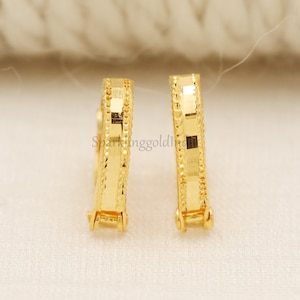 22k Gold Earrings for women in 22k solid indian gold