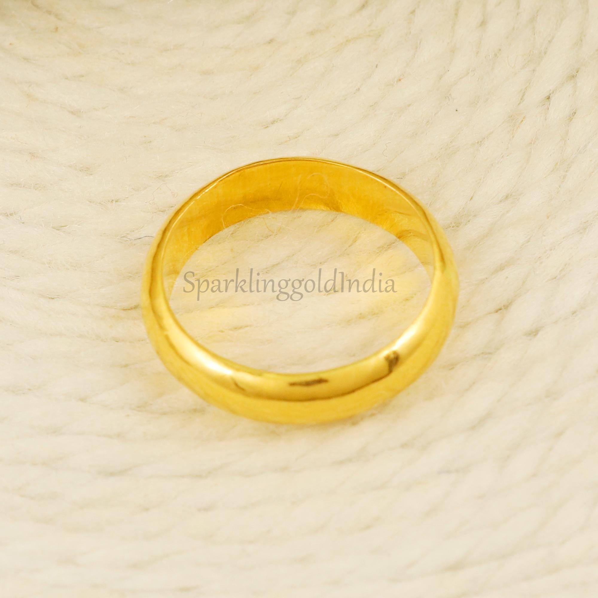 22k 916 Gold Handmade Ring , Band Ring, Gold Jewelry OS3778