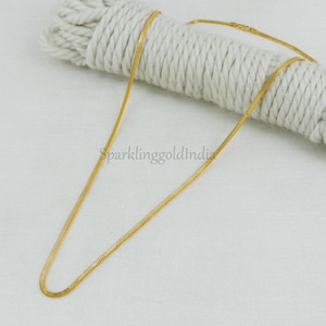 women 22k gold chain necklace jewelry for gift, Indian gold 22kt jewels, OS3681