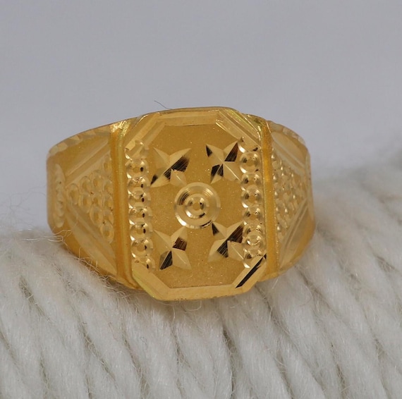 INDIAN JEWELRY IH(Indian Hand Made) リング 22kt Yellow Gold Rings Indian Handmade Jewelry for Gift, Indian