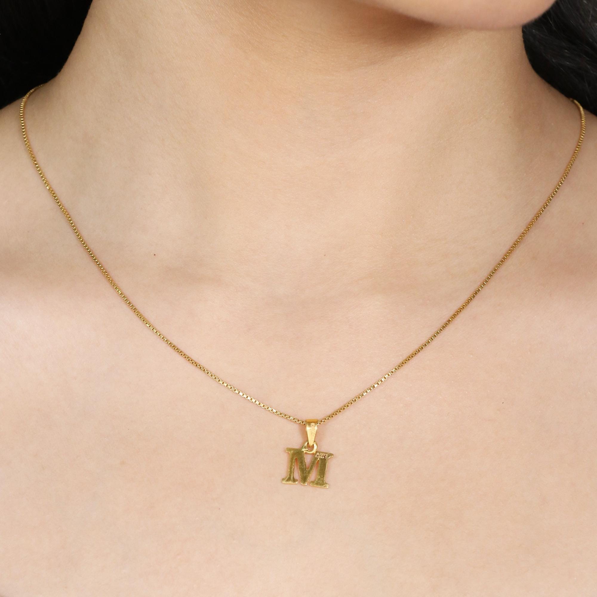 Letter M Locket - Etsy