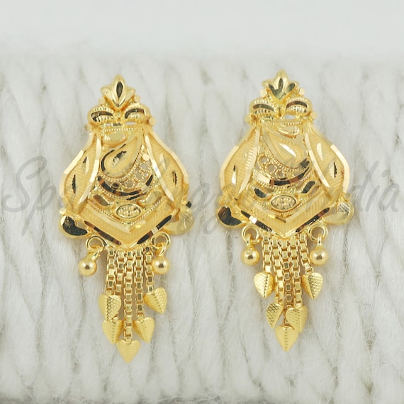 New gold earrings hot sale