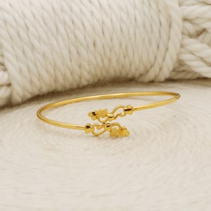 Stunning 22k Gold Bangle Bracelet, Fine Gold Handmade Women Jewelry, Indian Jewellery, Gift, Real Gold,  os1341