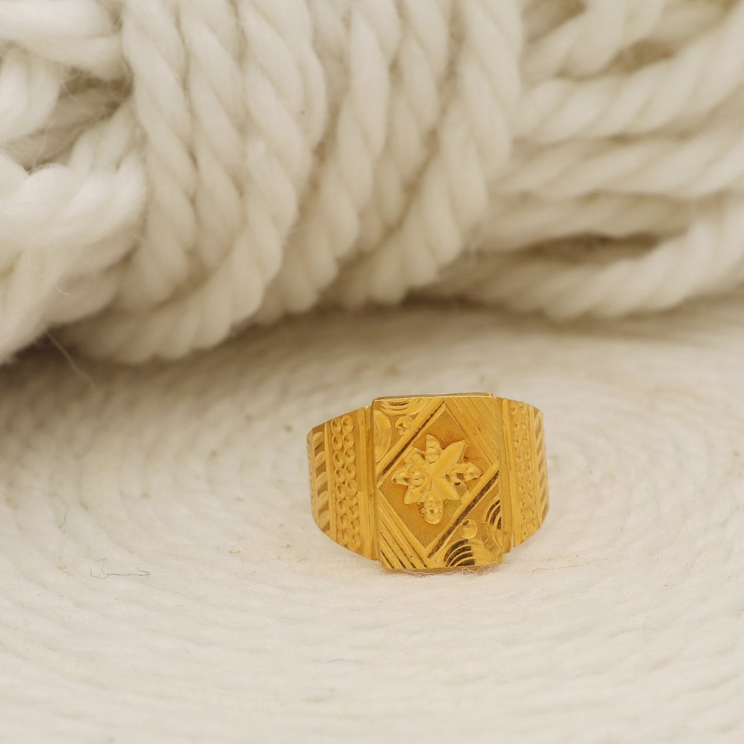 Buy 22k Yellow Gold Ring Jewelry for Gift, Indian Gold 22kt Jewels