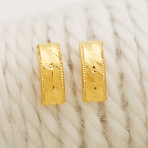 22k Gelbgold Ohrstecker handgemachte Schmuck für Geschenk, indische solid Gold 22kt Juwelen, OS2138