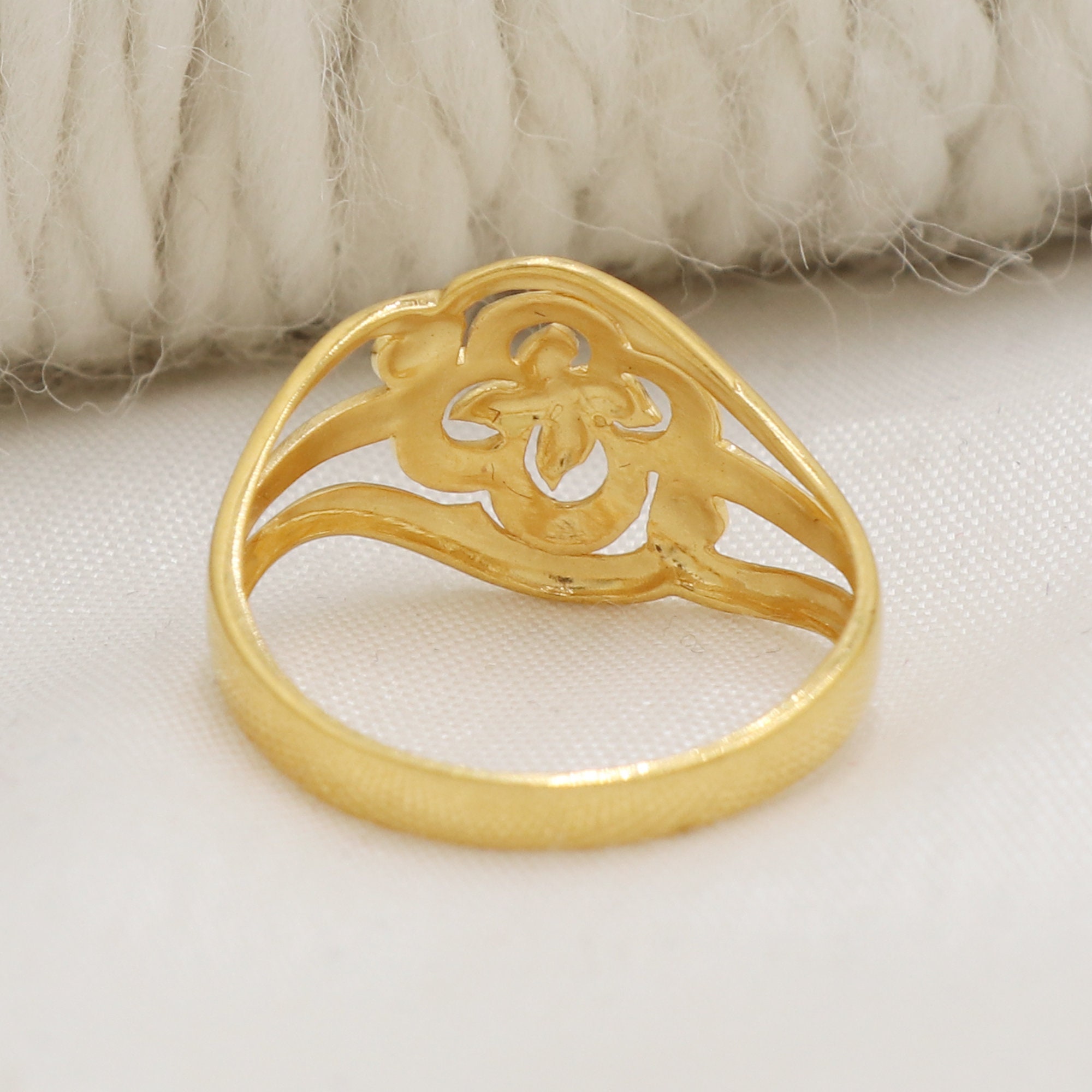 IndianJewelry ＊RINGのみ 22k Gold Ring, Indian Handmade Jewelry, Women's Real Ring, OOS2468
