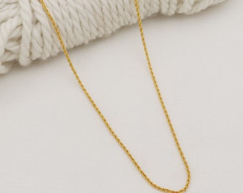 22kt Gold Chain Necklace Chain, Fine Gold Handmade Women Wedding Jewelry, Indian Jewellery, Gift, Real Gold, handcrafted Gold Chain, os1396