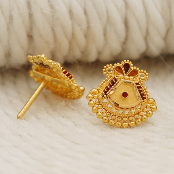Gold ke earrings new design discount