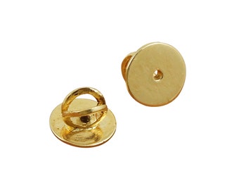 22k screw back real gold screw for Earring