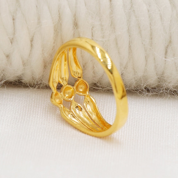 22k Gold Ring Handmade Indian , Luxurious Jewelry, Gift, Real Gold