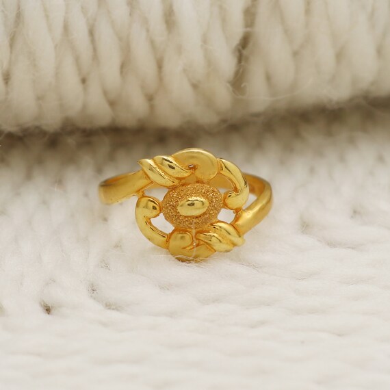Vintage Design 22k Gold Ring, Handmade Jewelry, Indian, Gift, Real