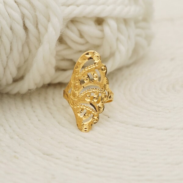 22k Gold Ring - Etsy