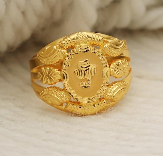 22k Gold Ring, Handmade Jewelry, Indian, Gift, Real Gold, Women
