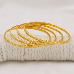 Pure 22k Gold Bangle Bracelet, 2.8 bangle size, and all