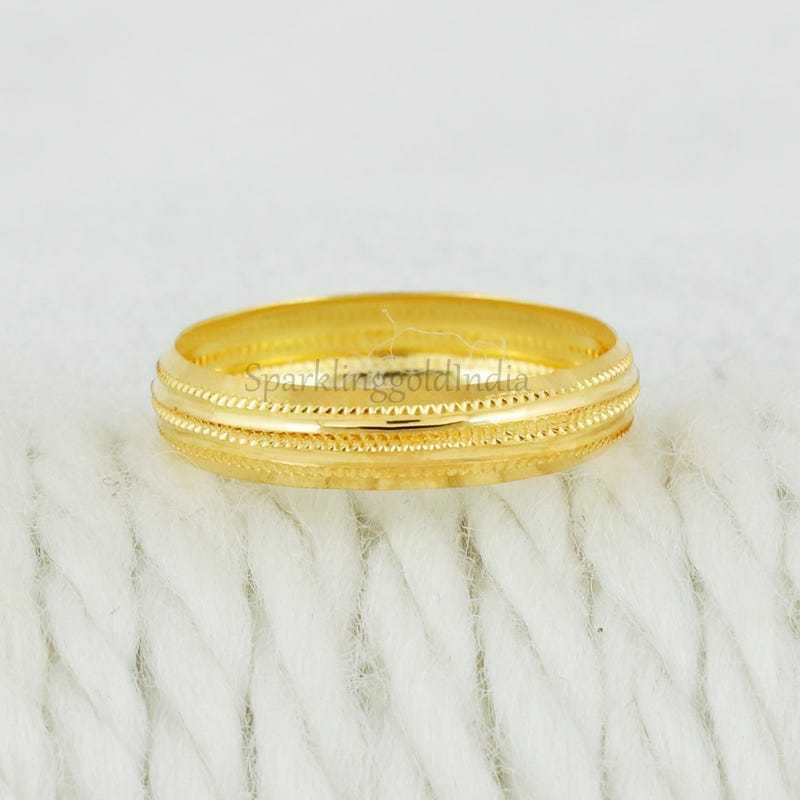22k Gold Ring - Etsy