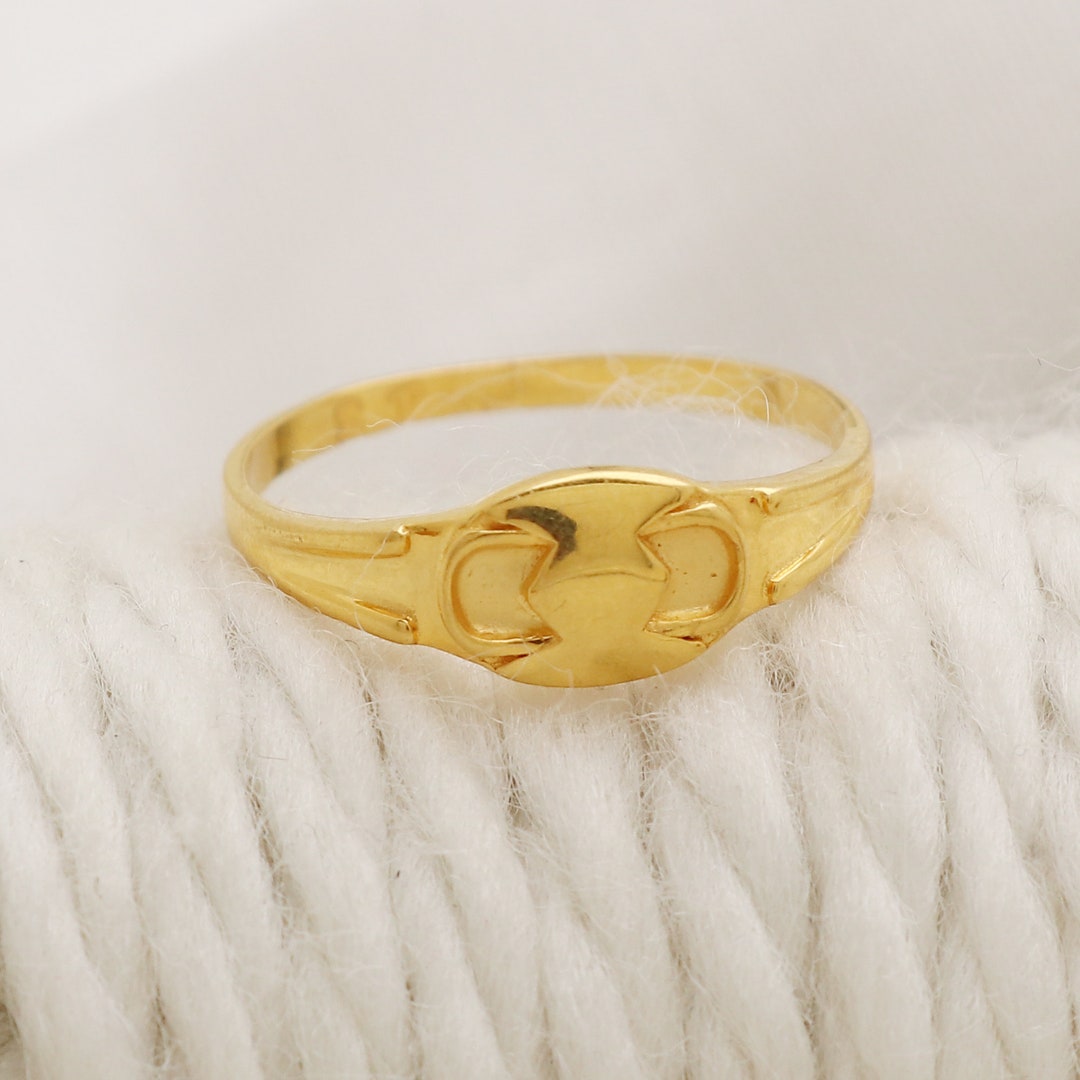 22k Genuine Gold Ring, Handmade Jewelry, Indian, Gift, Real Gold, Women