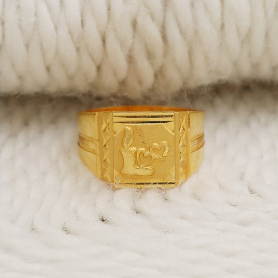 Beautifully Designed Ring, 22k Fine Gold Ring, 22k916 Well Crafted