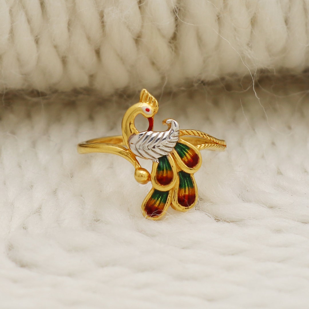 22k Gold Ring 22kt Solid Gold Ring Handmade Gold Jewelry - Etsy