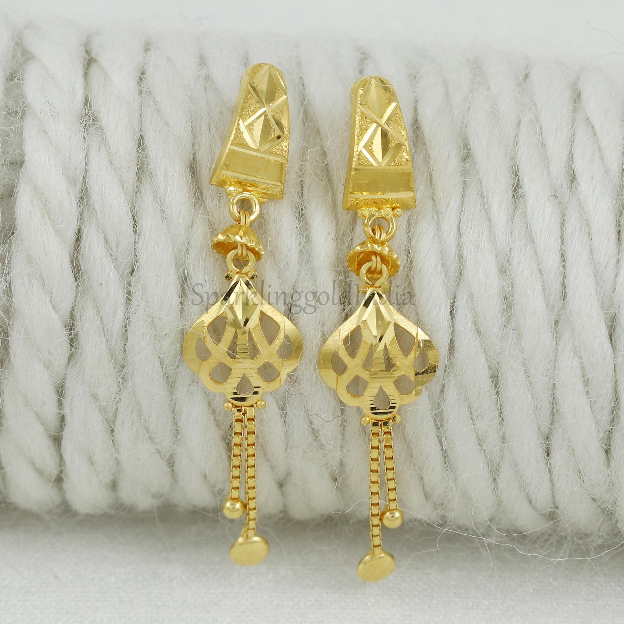 Earrings daily wear gold discount