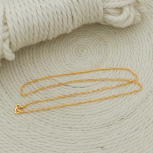 22k yellow gold chain necklace handmade jewelry for gift, Indian gold 22kt jewelry for gift Free Shipping