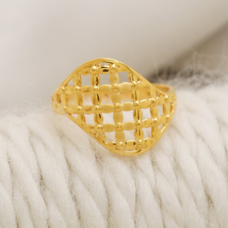 22k Genuine Gold Ring, Handmade Jewelry, Indian, Gift, Real Gold, Women