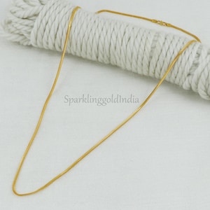 women 22k gold chain necklace jewelry for gift, Indian gold 22kt jewels, OS3680