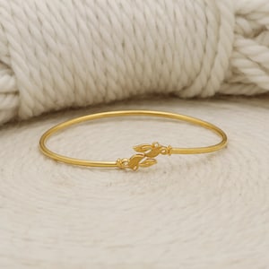 Wedding 22k Gold Bangle Bracelet, Fine Gold Handmade Women Jewelry, Indian Jewellery, Gift, Real Gold, handcrafted Gold Cuff Bangle, os1344
