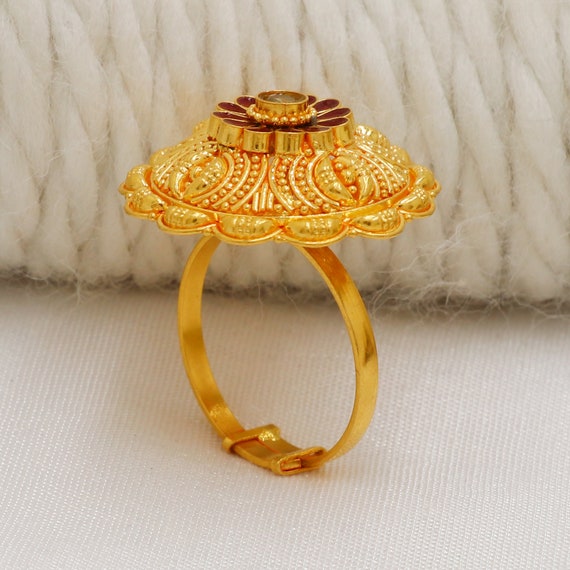 Traditional gold ring design discount