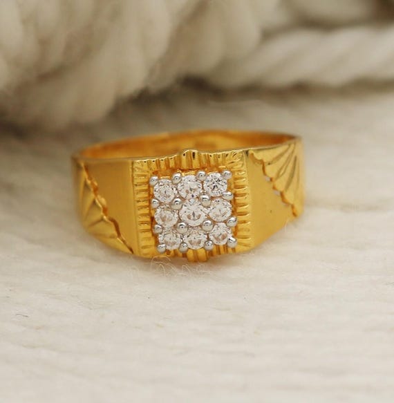 INDIAN JEWELRY IH(Indian Hand Made) リング Handmade 22k Gold Ring Jewelry, Indian, Gift, Real Gold, Women