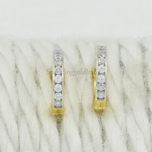 Small 22k Yellow Gold Hoop Bali Earrings, Indian,handcrafted Vintage Gold Hoop Bali Earrings OS3561